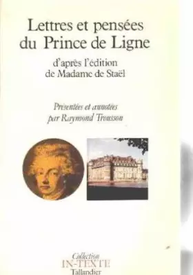 Couverture du produit · Lettres et pensées. suivi de Fragments de l'histoire de ma vie : D'après l'édition de Madame de Staël