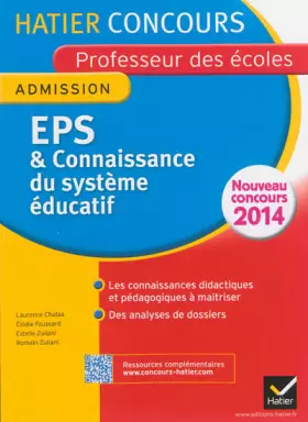 Couverture du produit · Concours professeur des écoles 2014 - EPS et Connaissance du système éducatif - Oral d'admission