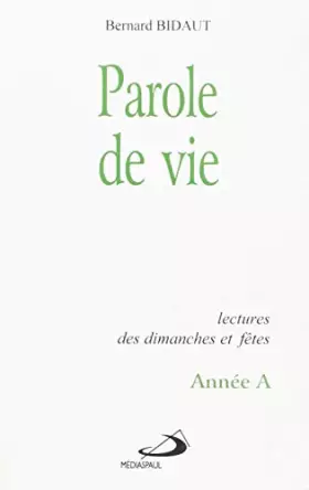 Couverture du produit · Parole de vie, annee a