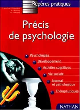Couverture du produit · Précis de psychologie