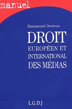 Couverture du produit · Droit européen et international de la communication