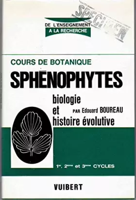 Couverture du produit · Cours de botanique : Sphénophytes - biologie et histoire évolutive