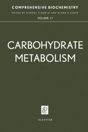 Couverture du produit · Carbohydrate Metabolism: Comprehensive Biochemistry