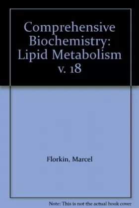 Couverture du produit · Lipid Metabolism (v. 18)