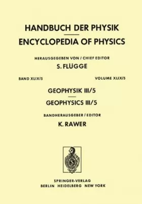 Couverture du produit · Geophysik III / Geophysics III: Teil V / Part V