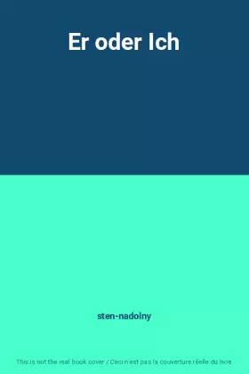 Couverture du produit · Er oder Ich