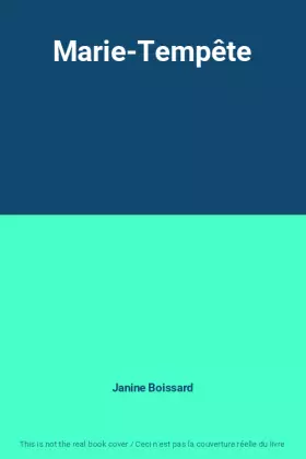 Couverture du produit · Marie-Tempête