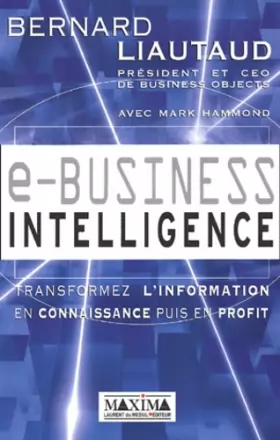 Couverture du produit · e-business intelligence : transformez l'information en connaissance puis en profit