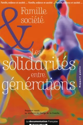 Couverture du produit · Famille et société, les solidarités entre générations
