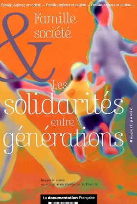 Couverture du produit · Famille et société, les solidarités entre générations