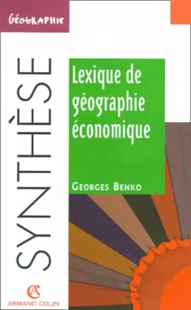 Couverture du produit · Lexique de géographique economique