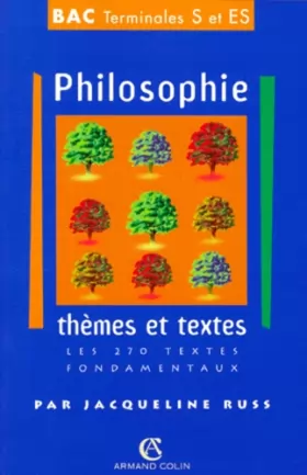 Couverture du produit · Philosophie - Thèmes et textes - Séries ES et S