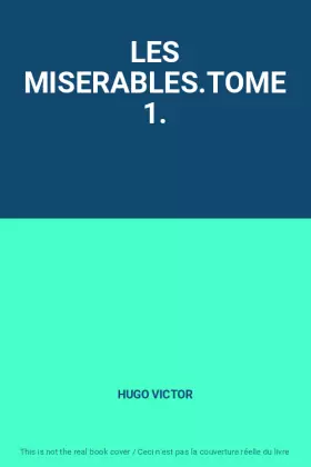 Couverture du produit · LES MISERABLES.TOME 1.