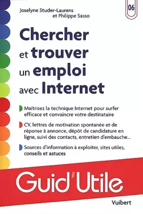 Couverture du produit · Chercher et trouver un emploi avec Internet