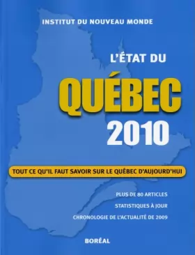 Couverture du produit · L'Etat du Québec 2010