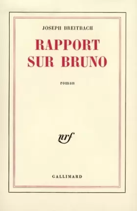 Couverture du produit · Rapport sur Bruno