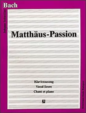 Couverture du produit · Matthaus Passion