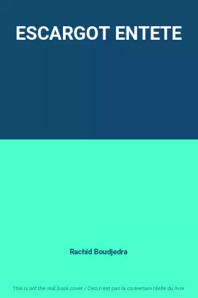 Couverture du produit · ESCARGOT ENTETE