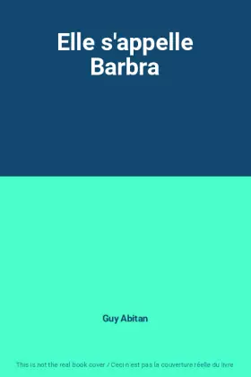 Couverture du produit · Elle s'appelle Barbra