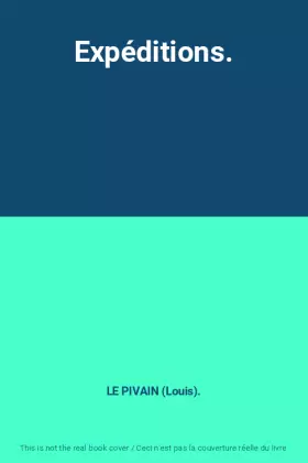 Couverture du produit · Expéditions.