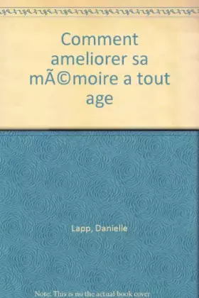 Couverture du produit · COMMENT AMELIORER SA MEMOIRE A TOUT AGE