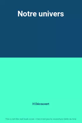 Couverture du produit · Notre univers
