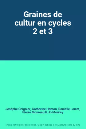Couverture du produit · Graines de cultur en cycles 2 et 3