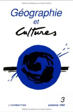 Couverture du produit · Géographie et cultures, numéro 3