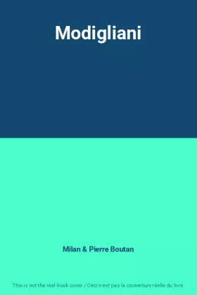 Couverture du produit · Modigliani