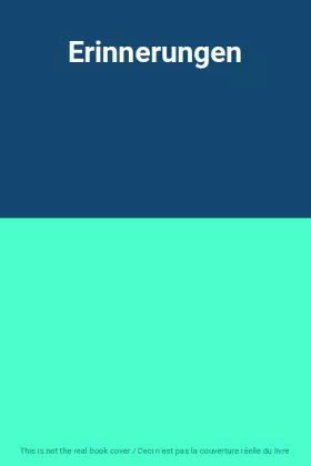 Couverture du produit · Erinnerungen