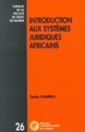 Couverture du produit · Introduction aux systèmes juridiques africains