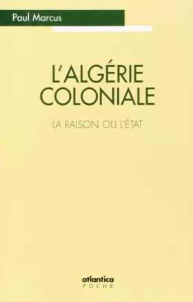 Couverture du produit · L'Algérie coloniale