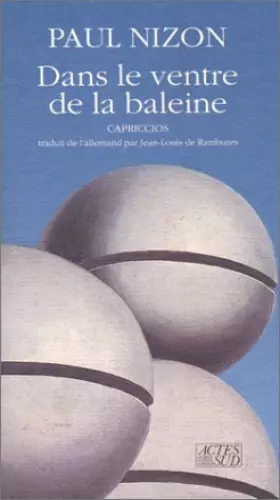 Couverture du produit · Dans le ventre de la baleine : Capriccios