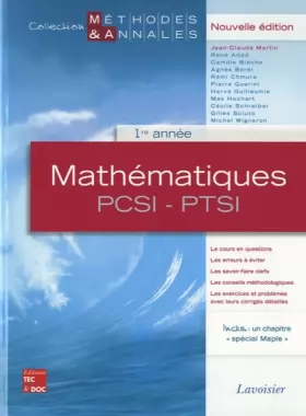 Couverture du produit · Mathématiques PCSI-PTSI 1re année