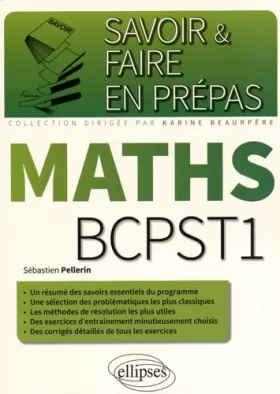Couverture du produit · Savoir & Faire en Prépas Maths BCPST1