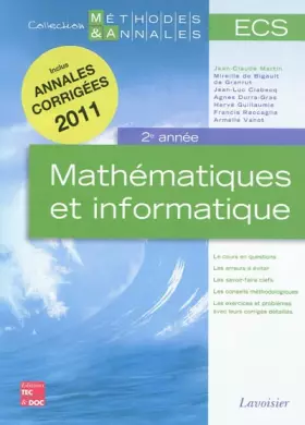 Couverture du produit · Mathématiques et informatique ECS 2e année