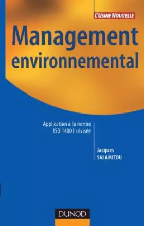 Couverture du produit · Management environnemental : Application à la norme ISO 14001 révisée