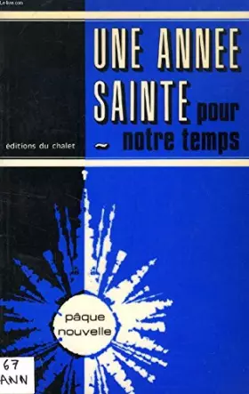 Couverture du produit · Une annee sainte pour notre temps
