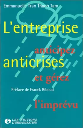 Couverture du produit · L'entreprise anticrises. Anticipez et gérez l'imprévu