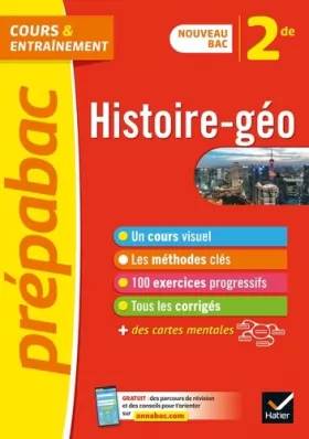 Couverture du produit · Prépabac Histoire-géographie 2de: nouveau programme de Seconde