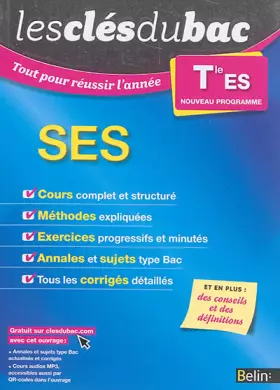 Couverture du produit · Les Clés du Bac - Tout pour réussir l'année - SES Term ES