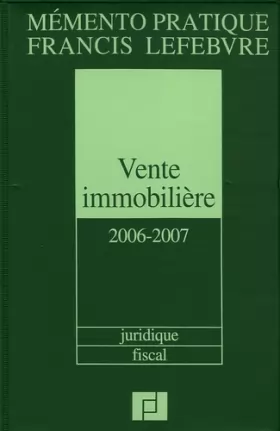 Couverture du produit · Vente immobilière