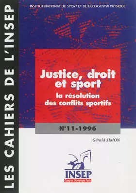 Couverture du produit · Justice, droit et sport