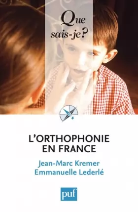 Couverture du produit · L'orthophonie en France