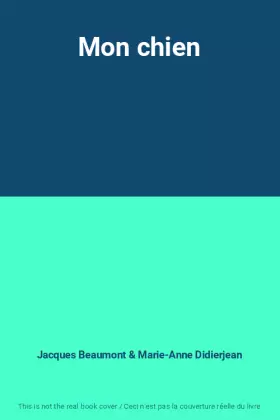 Couverture du produit · Mon chien