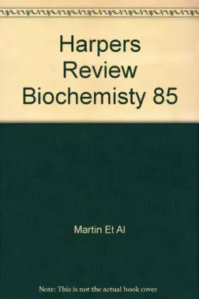 Couverture du produit · Harpers Review Biochemisty 85