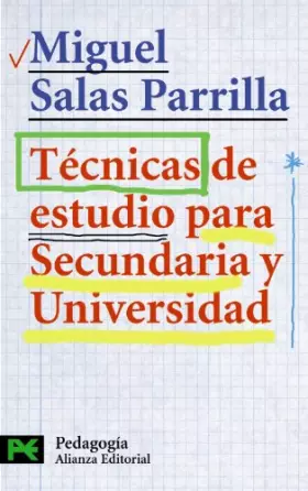 Couverture du produit · Tecnicas de estudio para secundaria y universidad / Study Skills for High School and College