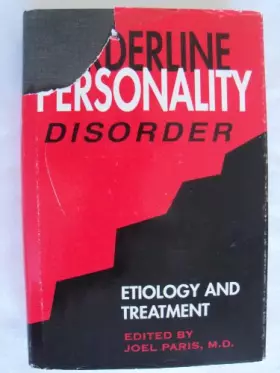 Couverture du produit · Borderline Personality Disorder: Etiology and Treatment