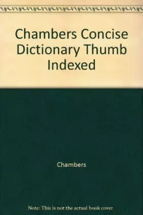Couverture du produit · Chambers Concise Dictionary