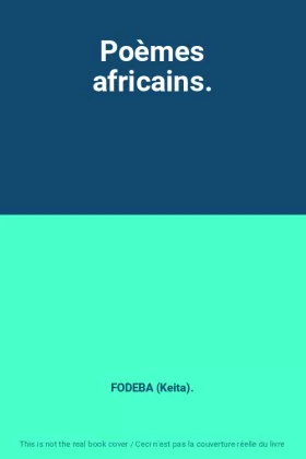 Couverture du produit · Poèmes africains.